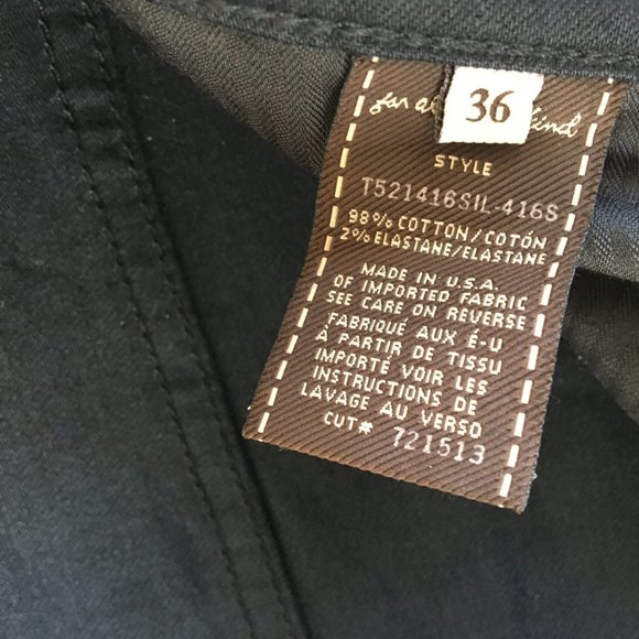 7 For All Mankind Relaxed Button Fly Black Jeans 36 - Picture 7 of 10